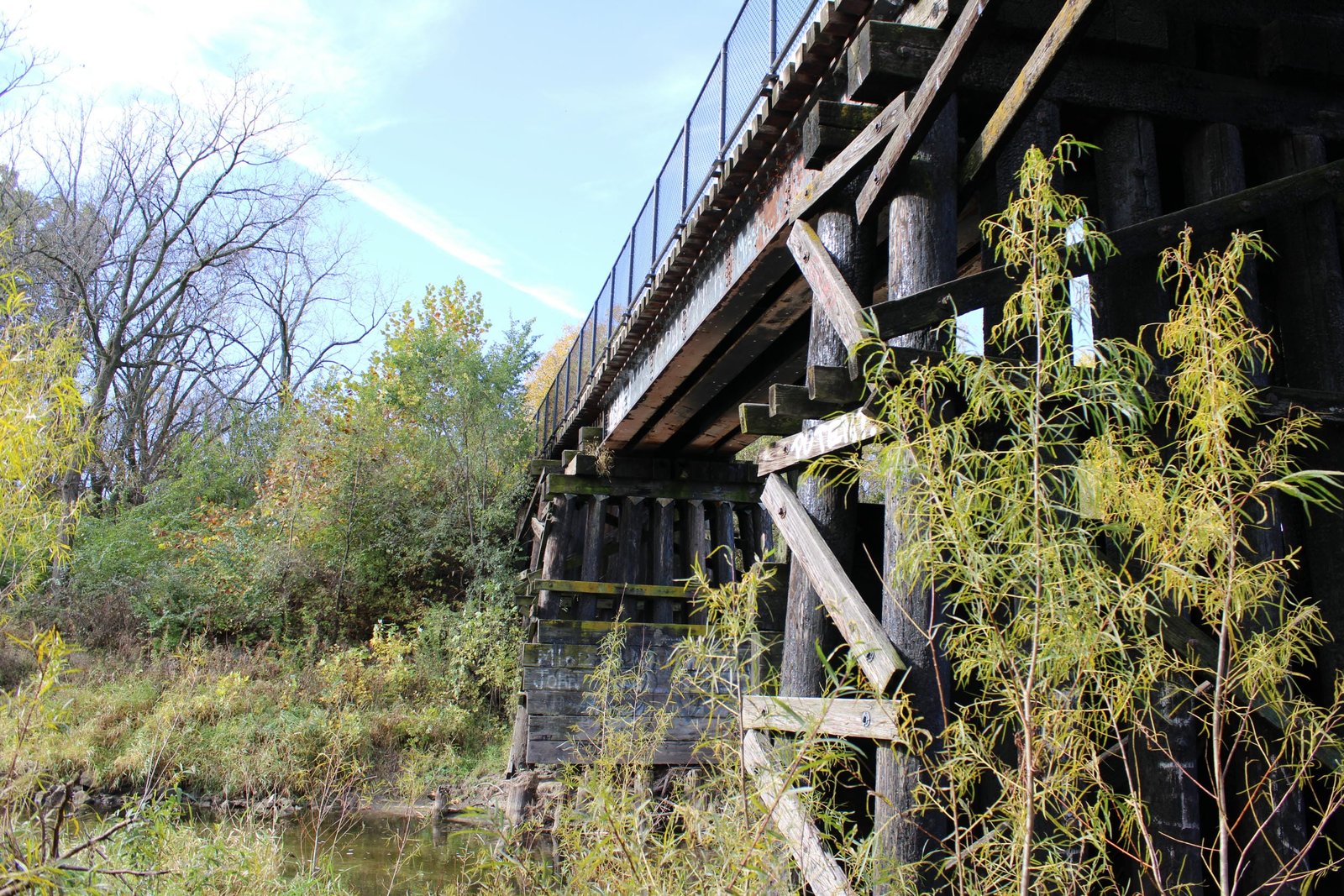 Looking south
